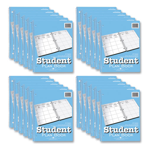 Roaring Spring Student Plan Book Undated Light Blue Cover (45) 11x8.5 Sheets 24/Case