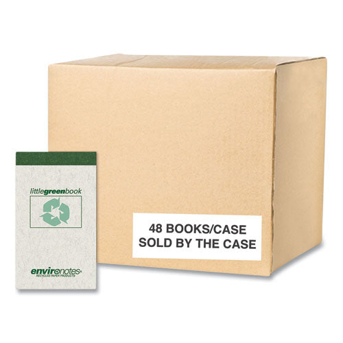 Roaring Spring Little Green Memo Book Narrow Rule Gray Cover (60) 3x5 Sheets 48/Case