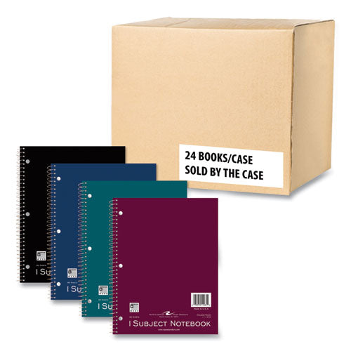 Roaring Spring Subject Wirebound Notebook 1-subject Medium/college Rule Asst Cover (80) 11x8.5 Sheets 24/ct Ships In 4-6 Bus Days