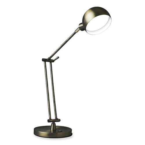 OttLite Wellness Series Refine Led Desk Lamp 27" High Antiqued Brass