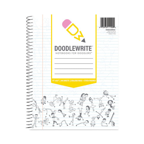 Roaring Spring Doodlewrite Notebooks 1-subject Wide/legal Rule White Cover (50) Sheets 24/Case