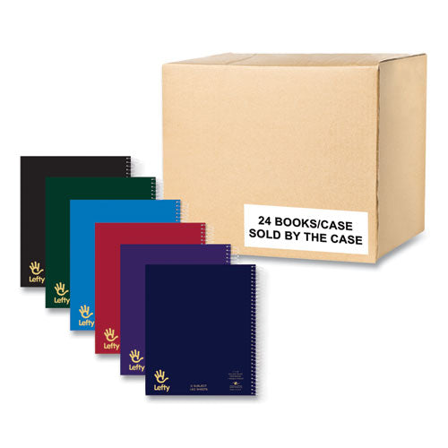 Roaring Spring Lefty Notebook 3-subject Medium/college Rule Asst Cover Color (120) 11x9 Sheet 24/ct