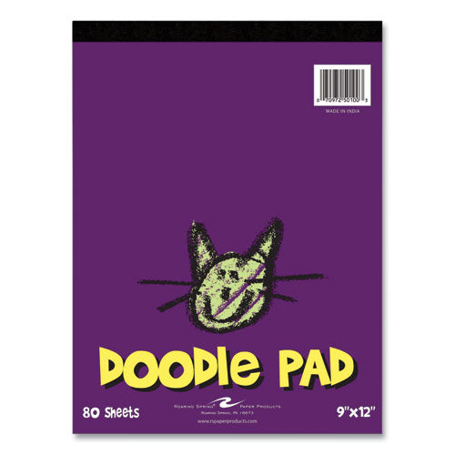 Roaring Spring Kids Doodle Pad 80 White 9x12 Sheets 12/Case