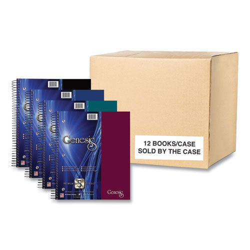 Roaring Spring Genesis Notebook 5-subject Medium/college Rule Randomly Asst Cover Color (200) 11x9 Sheets 12/ct Ships In 4-6 Bus Days