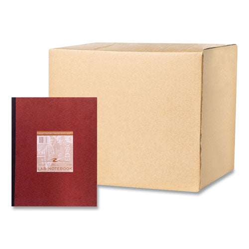 Roaring Spring Lab And Science Numbered Notebook Quadrille Rule (4 Sq/in) Red Cover (76) 11.75x9.25 Sheets 24/ctships In 4-6 Bus Days