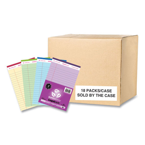 Roaring Spring Enviroshades Legal Notepads 40 Assorted 5x8 Sheets 72 Notepads/Case