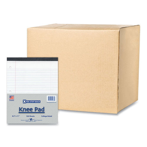 Roaring Spring Stiff-back Pad Medium/college Rule 100 White 8.5x11 Sheets 36/Case