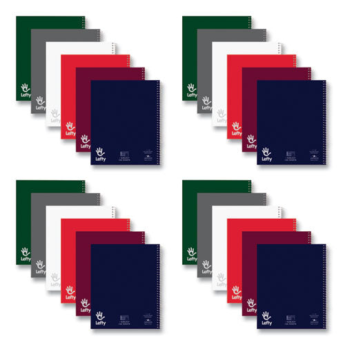 Roaring Spring Lefty Notebook 1 Subject College Rule Randomly Asst Cover Color (200) 11x8.5 Sheets 24/ct