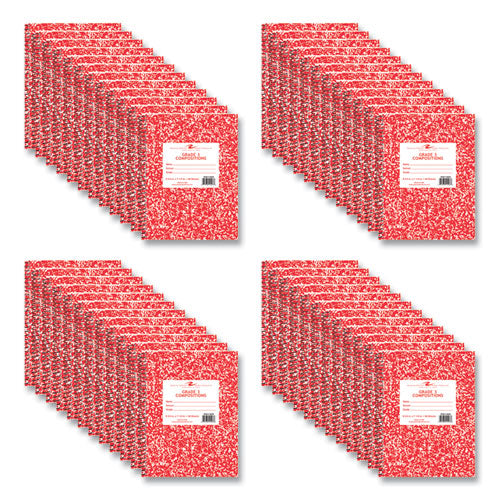 Roaring Spring Wirebound Composition Book 1 Sub Grade 1 Manuscript Format Red Cover (36) 9.75x7.5 Sheet 48/ct Ships In 4-6 Bus Days