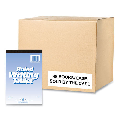 Roaring Spring Writing Tablet Wide/legal Rule 100 White 6x9 Sheets 48/Case