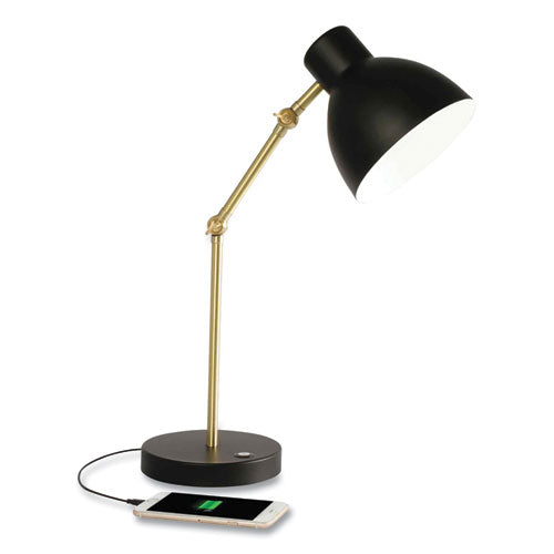 OttLite Wellness Series Adapt Led Desk Lamp 7" To 22" High Black