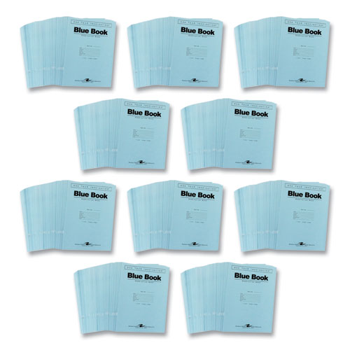 Roaring Spring Examination Blue Book Wide/legal Rule Blue Cover (6) 11x8.5 Sheets 500/Case