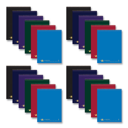 Roaring Spring Flipper Subject Wirebound Notebook 1-subject Asst Cover Colors (80) 8.5x11.5 Sheets 24/ct