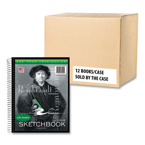 Roaring Spring Sketch Book 60-lb Drawing Paper Stock Rembrandt Photography Cover (100) 11x8.5 Sheets12/ct
