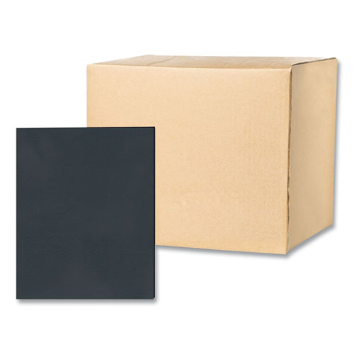 Roaring Spring Pocket Folder 0.5" Capacity 11x8.5 Black 25/box 10 Boxes/Case