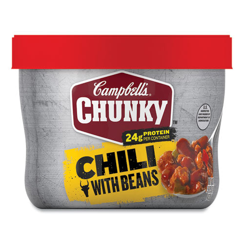 Campbell's Chunky Chili With Beans 15.25 Oz Bowl 8/Case