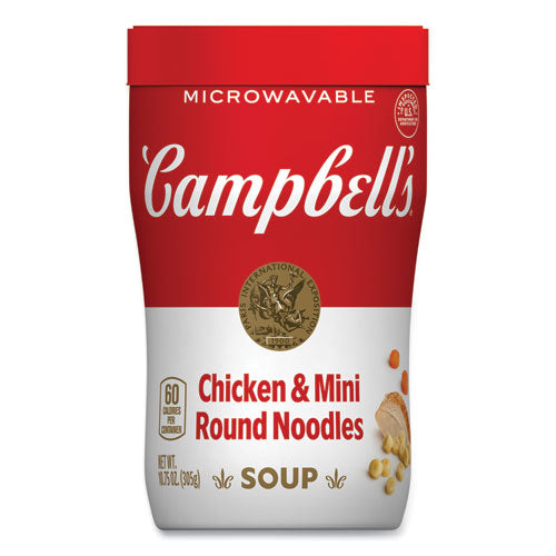 Campbell's Soup On The Go Chicken With Mini Noodles 10.75 Oz Cup 8/Case