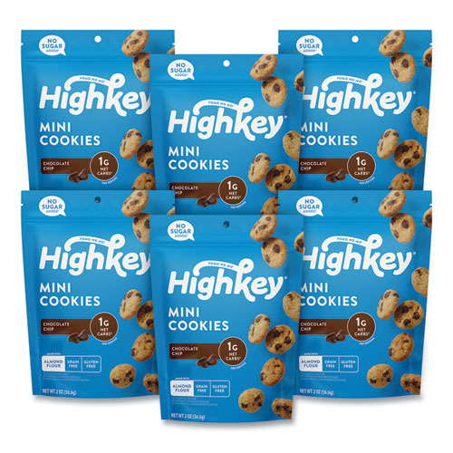HighKey Chocolate Chip Cookies 2 Oz Bag 6/Case