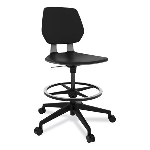 Safco Commute Extended Height Task Chair Up To 275 Lb 22.25" To 32.25" Seat Height Black Seat/back/base Ships In 1-3 Bus Days