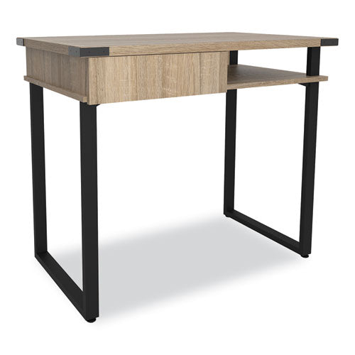 Safco Mirella Soho Desk With Drawer 36.25"x22.25"x30" Black