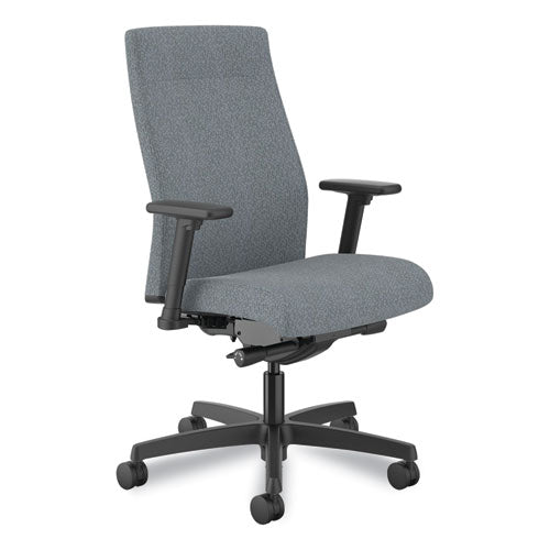 HON Ignition 2.0 Upholstered Mid-back Task Chair 17" To 21.25" Seat Height Basalt Fabric Seat/back