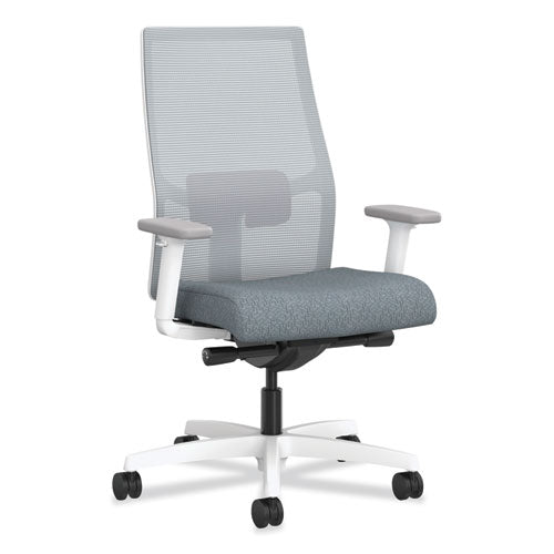 HON Ignition 2.0 4-way Stretch Mid-back Task Chair Supports 300 Lb 17" To 21" Seat Ht Basalt/fog/white Ships In 7-10 Bus Days