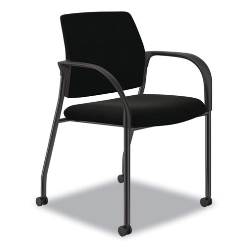 HON Ignition Series Guest Chair With Arms Polyurethane Fabric Seat 25"x21.75"x33.5" Black