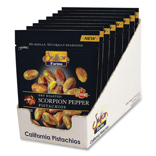 Setton Farms Scorpion Pepper Pistachios 2.5 Oz Bag 8/Case