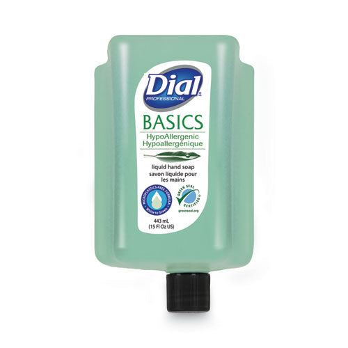 Dial Professional Basics Mp Free Liquid Hand Soap Refill For Versa Dispensers Unscented 15 Oz Refill Bottle