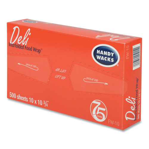 Handy Wacks© Interfolded Food Wrap 10.75x10 500 Box 12 Boxes/Case MPN ...