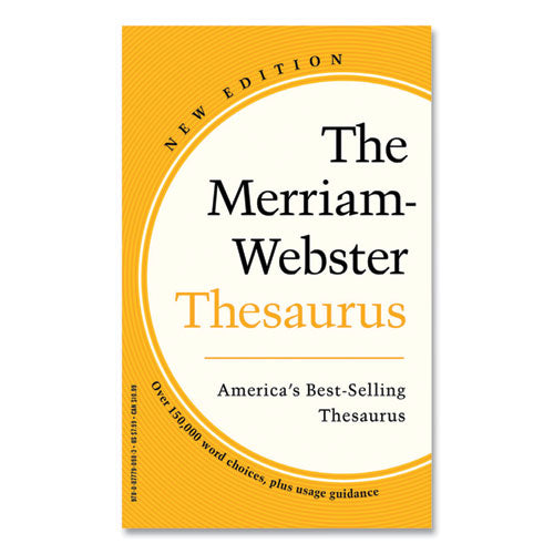 Merriam Webster Thesaurus Paperback 832 Pages