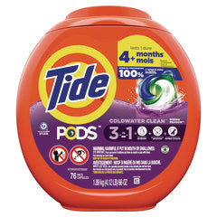 Tide Pods Laundry Detergent Spring Meadow 66 Oz Tub 76 Pacs/tub 4 Tubs/Case