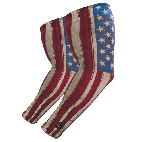 Ergodyne Chill-its 6695 Sun Protection Arm Sleeves Polyester/spandex X-large/2x-large American Flag