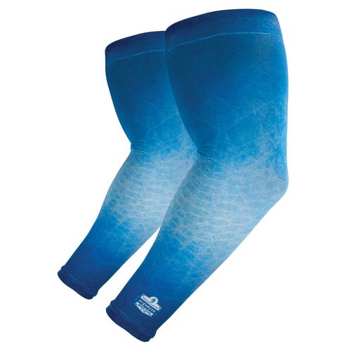 Ergodyne Chill-its 6695 Sun Protection Arm Sleeves Polyester/spandex X-large/2x-large Blue