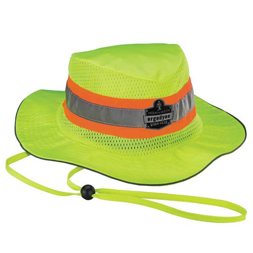 Ergodyne Chill-its 8935ct Hi-vis Pva Ranger Sun Hat Polyester/pva 2x-large/3x-large Lime