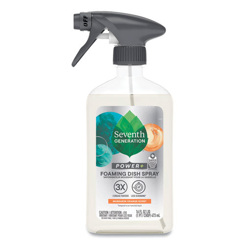 Seventh Generation Foaming Dish Spray Mandarin Orange Scent 16 Oz Bottle 6/Case