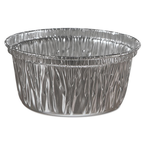 HFA Aluminum Baking Cups 4 Oz 3.38" Diameterx1.56"h 1000/Case