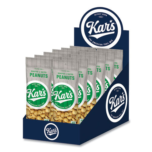 Kar's Peanuts Salted 2.5 Oz Packet 12/box