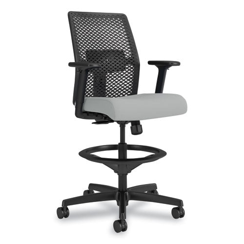 HON Ignition 2.0 Reactiv Low-back Task Stool 22.88" To 31.75" Seat Height Flint Seat Charcoal Back Black Base
