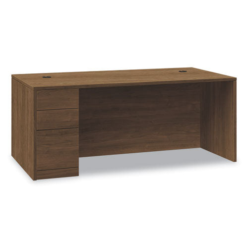 HON 10500 Series Single Pedestal Desk Left Pedestal: Box/box/file 66"x30"x29.5" Pinnacle