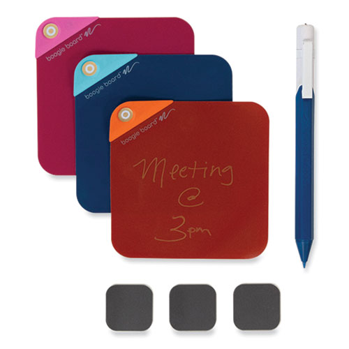 Boogie Board™ Versanotes Starter Pack Reusable Notes Three Assorted Color Notes Plus Pen