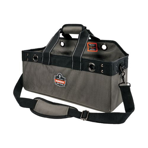 Ergodyne Arsenal 5844 Bucket Truck Tool Bag W/tool Tethering Attachment Points 18x7.5x7.5 Polyester Gray Ships In 1-3 Bus Days