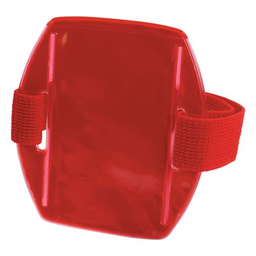 Ergodyne Squids 3386 Arm Band Id/badge Holder Vertical Red 3.75x4.25 Holder 2.5x4 Insert 10/pack