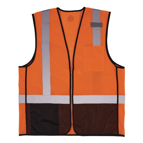 Ergodyne Glowear 8210z Hi-vis Class 2 Mesh Vest 2x-large To 3x-large Orange