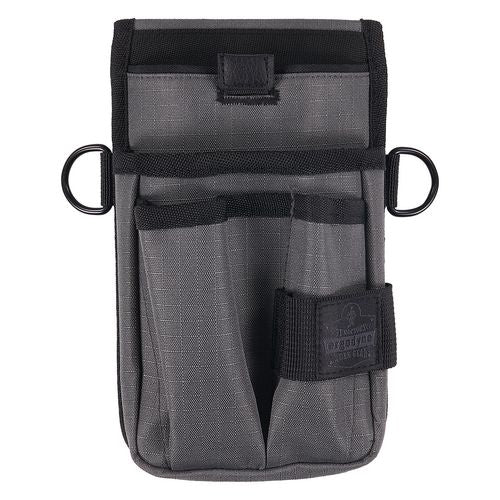 Ergodyne Arsenal 5568 Belt Loop Tool Pouch W/device Holster 4 Compartments 5x2x8.5 Polyester Gray