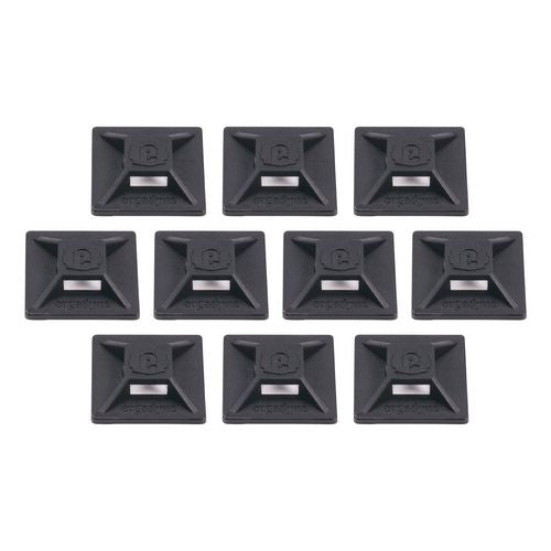 Ergodyne Squids 3701 Mini Adhesive Mount Replacements 2 Lb Max Safe Working Capacity 0.9" Long Black10/pack Ships In 1-3 Bus Days