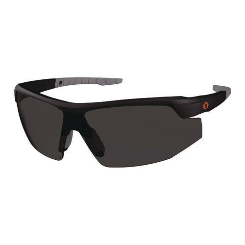 Ergodyne Skullerz Skoll Anti-scratch/anti-fog Safety Glasses Matte Black Nylon Frame Smoke Polycarb Lens Ships In 1-3 Bus Days