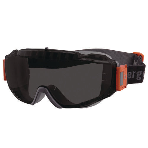 Ergodyne Skullerz Modi Otg Anti-scratch/enhanced Anti-fog Safety Goggles With Elastic Strap Smoke Lens