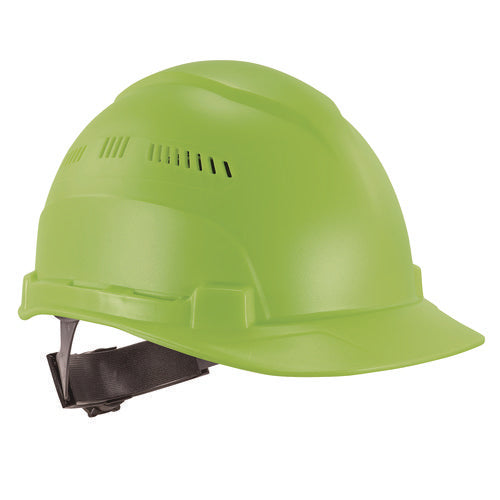 Ergodyne Skullerz 8966 Class C Lightweight Cap-style Hard Hat Adjustable Venting 6-pt Rachet Suspension Lime Ships In 1-3 Bus Days