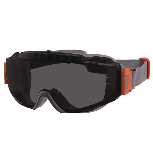 Ergodyne Skullerz Modi Otg Anti-scratch And Enhanced Anti-fog Safety Goggles With Neoprene Strap Smoke Lens Ships In 1-3 Bus Days